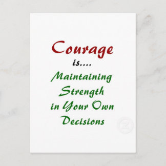 Quotes About Courage on Products Postcard
