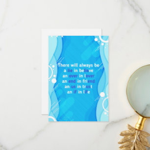 quotes about love, life and friendship thank you card