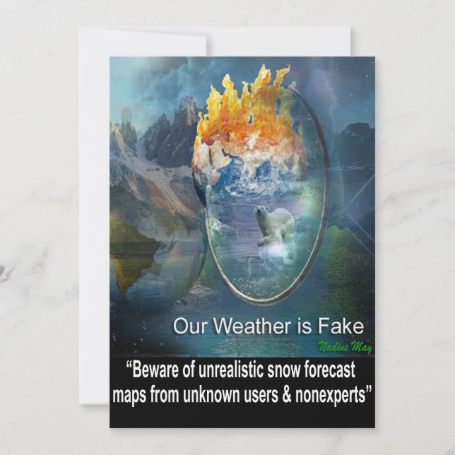 Quotes about our Weather Invitation (Front)