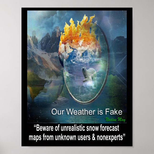 Quotes about our Weather  Poster (Front)