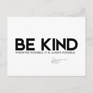 QUOTES: Dalai Lama - Be Kind Postcard