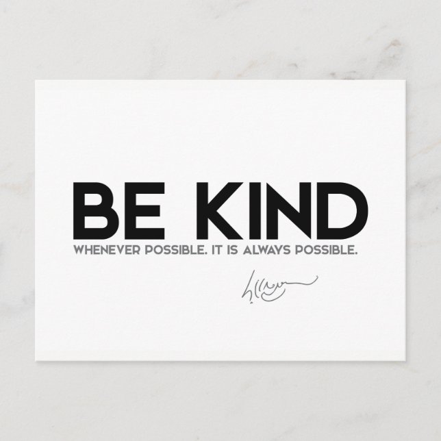 QUOTES: Dalai Lama - Be Kind Postcard (Front)