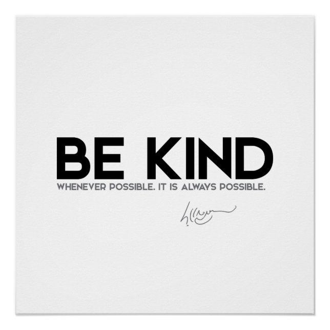 QUOTES: Dalai Lama - Be Kind Poster (Front)