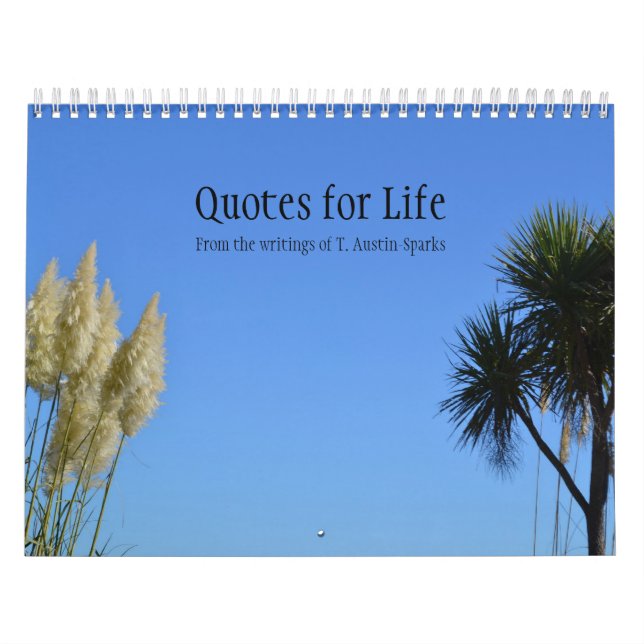 Quotes for Life Calendar Option B (Cover)