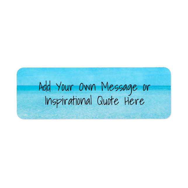 Quotes Inspirational Motivational Beach Ocean Blue (Front)