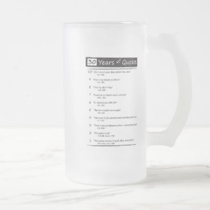 quotes on a frosty mug - Customised