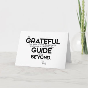QUOTES: Rumi: Guide from beyond Card