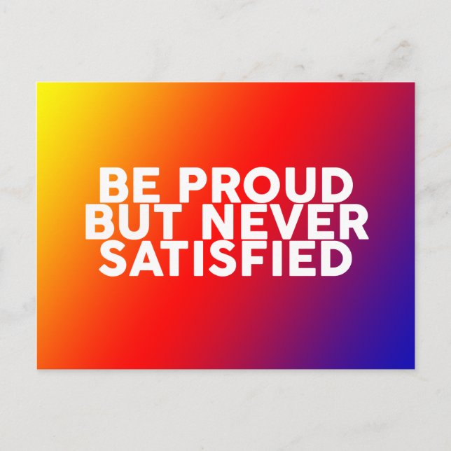 Quotes to motivate and inspire wisdom postcard (Front)