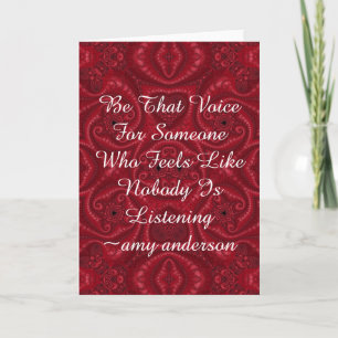 Quotes With Meaning "Be That Voice" Card