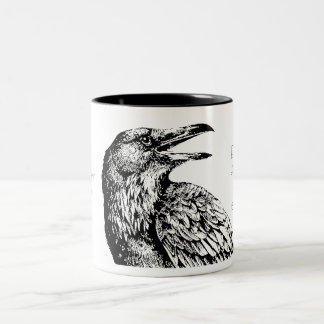 ‘Quoth the Raven, “Nevermore”’, Two-Tone Coffee Mug