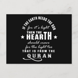 Quran Allah Islam Muslim God Religion Mosque Gift Postcard