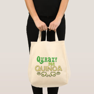 Qurazy for Quinoa © - Funny Quinoa Slogan Tote Ba Bag