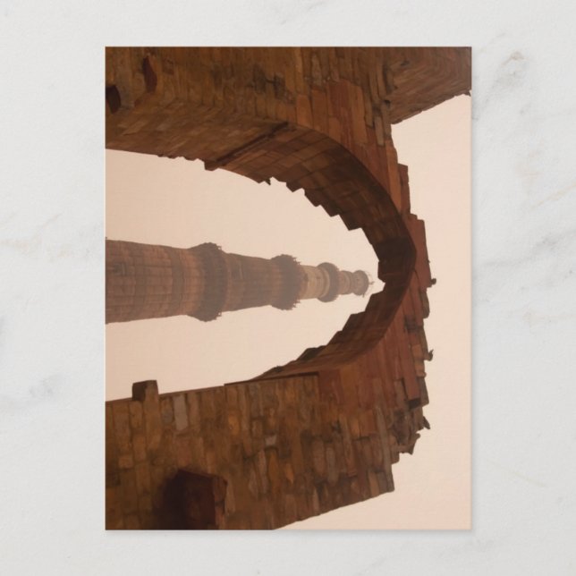 Qutub Minar in Delhi Postcard (Front)