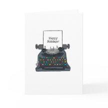 Qwerty Holidays! 5" x 7" Folded Greeting Card
