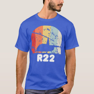 R22 Commercial Pilot Retro Vintage Helicopter For  T-Shirt