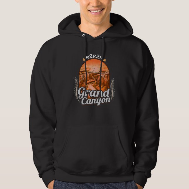 R2R Grand Canyon National Park Rim2Rim Hiking Souv Hoodie (Front)