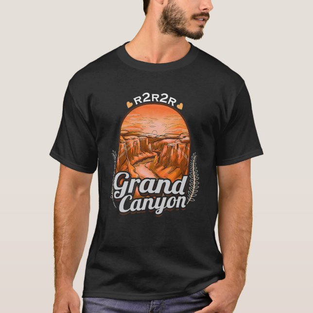 R2R Grand Canyon National Park Rim2Rim Hiking Souv T-Shirt (Front)