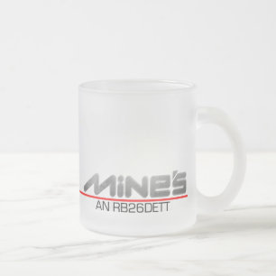 R33 Nissan Skyline GT-R parody Frosted Glass Coffee Mug