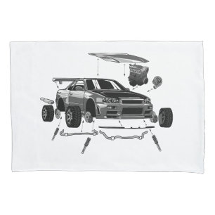 R34 SKYLINE ASSEMBLY PILLOWCASE