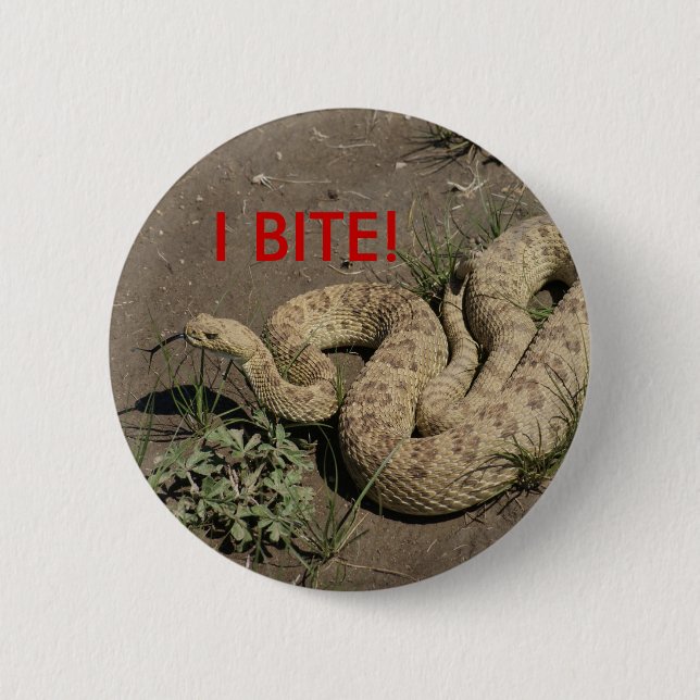 R6 Prairie Rattlesnake 6 Cm Round Badge (Front)