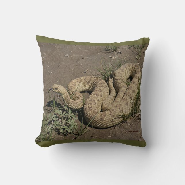 R6 Prairie Rattlesnake Cushion (Front)