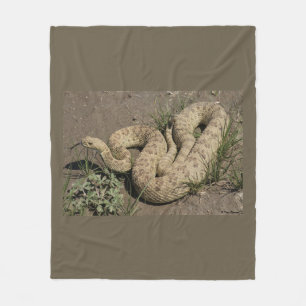 R6 Prairie Rattlesnake Fleece Blanket