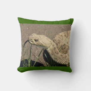R8 Prairie Rattlesnake Head Shot Cushion