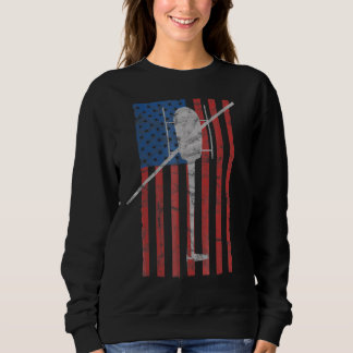 R 22 Flight Training Helicopter Colour Vintage Fla Sweatshirt