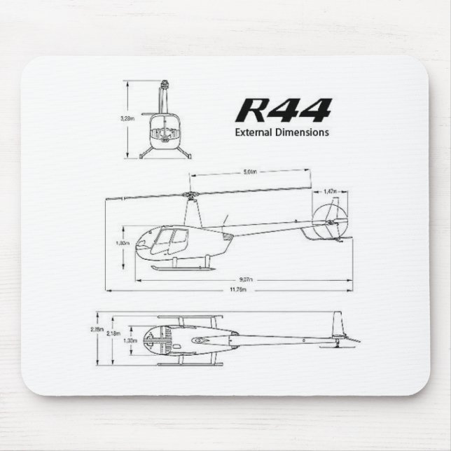 R-44 Robinson Mouse Mat (Front)