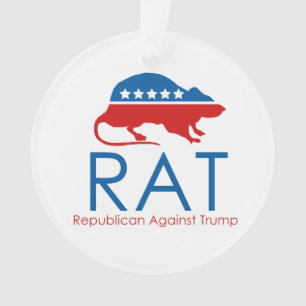 R.A.T: Republican Against Trump Ornament