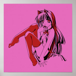 R&B, Catgirl, Nekomimi, Lolita or Furry Girl Poster
