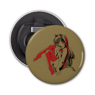 R & B Manga, Neko Catgirl Furry Loli Anime Bottle Opener