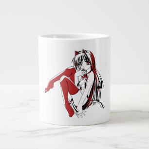 R & B Manga, Neko Catgirl Furry Loli Anime Large Coffee Mug