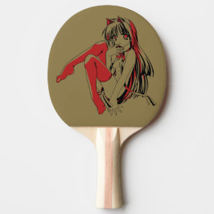 R & B Manga, Neko Catgirl Furry Loli Anime Ping Pong Paddle