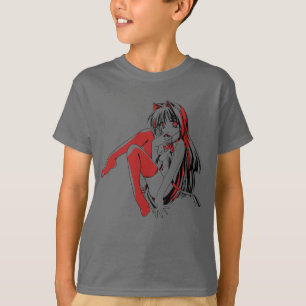 R & B Manga, Neko Catgirl Furry Loli Anime T-Shirt