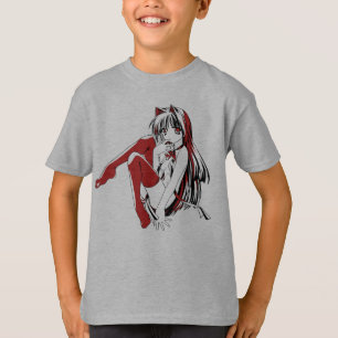 R & B Manga, Neko Catgirl Furry Loli Anime T-Shirt