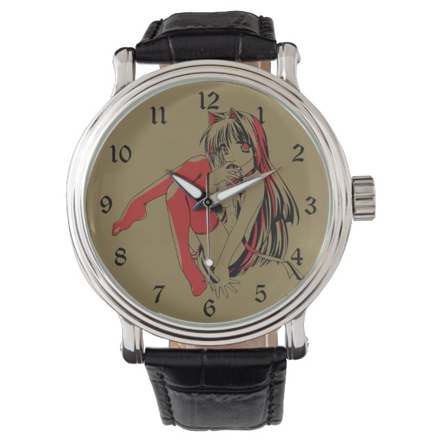 R & B Manga, Neko Catgirl Furry Loli Anime Watch (Front)