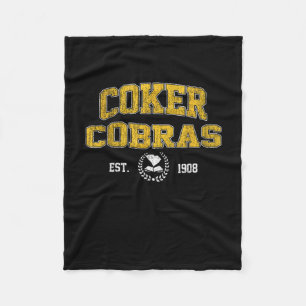 R College Cobras Arch Retro For Men Women  Fleece Blanket