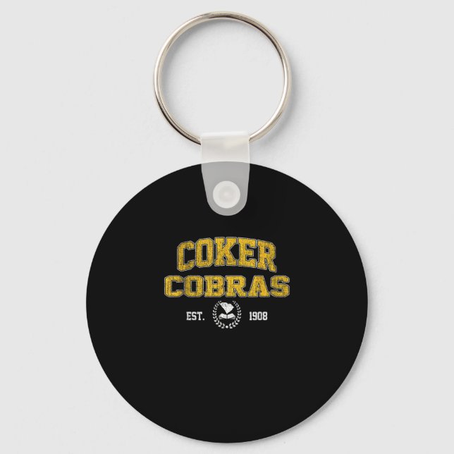 R College Cobras Arch Retro For Men Women  Key Ring (Front)