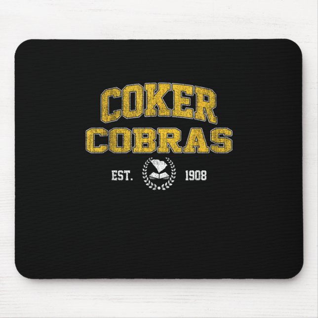 R College Cobras Arch Retro For Men Women  Mouse Mat (Front)