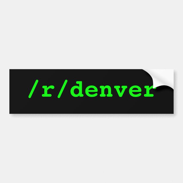 /r/denver bumper sticker (Front)