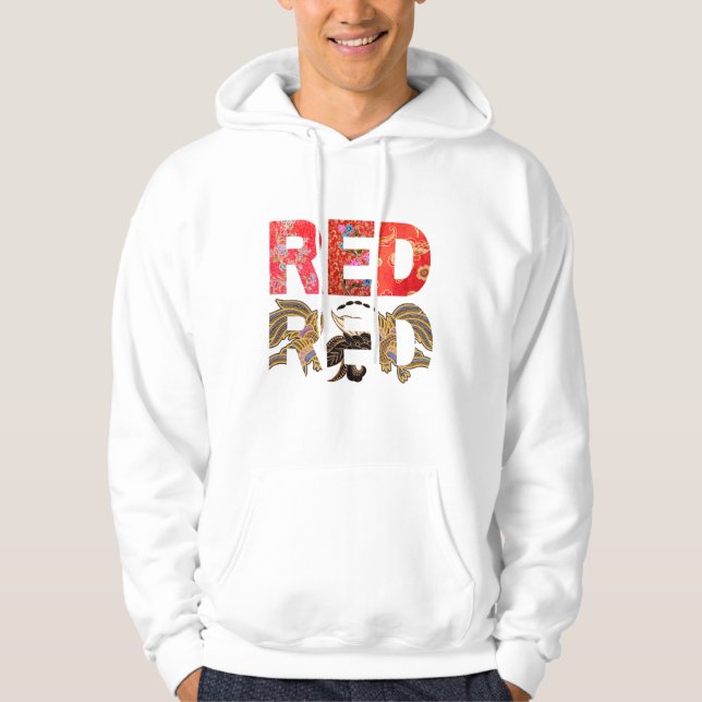 R.E.D. - Batik pattern Hoodie (Front)