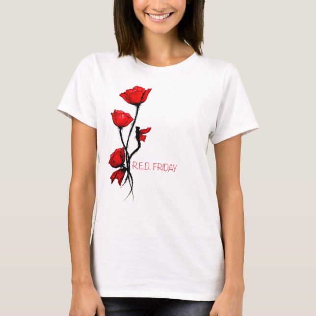 R.E.D. Red Friday - Remember Everyone Deployed T-Shirt (Front)