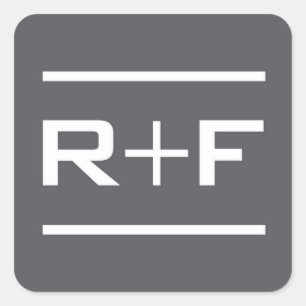 R+F Grey Sticker