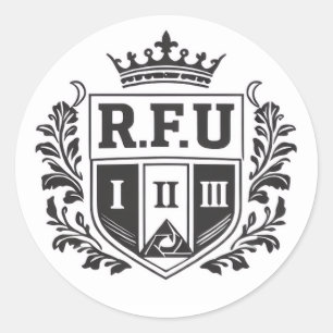 R.F.U Crown Crest Sticker