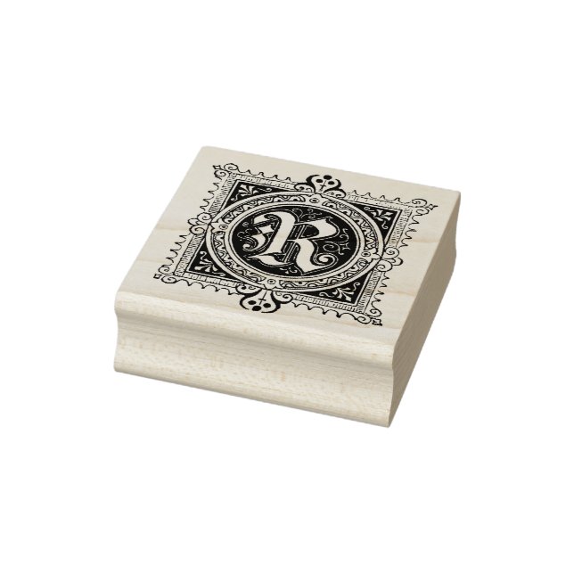 R First Letter  Rubber Stamp (Stamp)