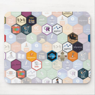 R hex mouse mat