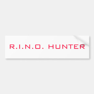 R.I.N.O. HUNTER BUMPER STICKER