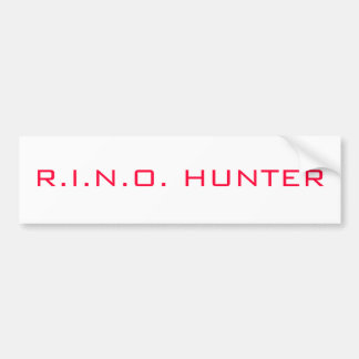 R.I.N.O. HUNTER BUMPER STICKER