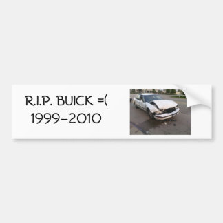 R.I.P. BUICK BUMPER STICKER